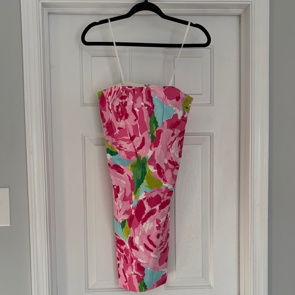 Lilly Pulitzer Strapless Dress in First Impression print 🌹